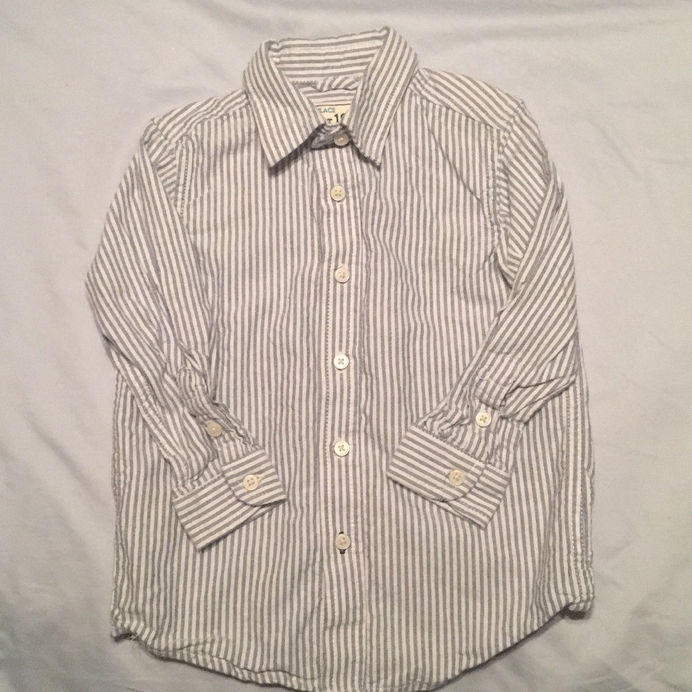 Children’s Place blue striped button down